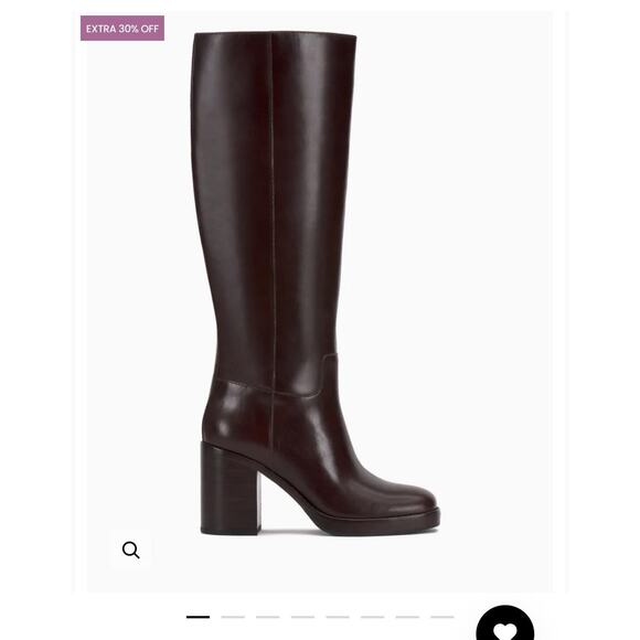 Vince Camuto Shoes - Vince Camuto Boots Womens Size 8.5M Rich Mahogany VC-GIBI2 Knee High Block Heel